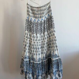 Bell by Alicia Bell Patterned Maxi Skirt (Or Strapless Dress) - Size M